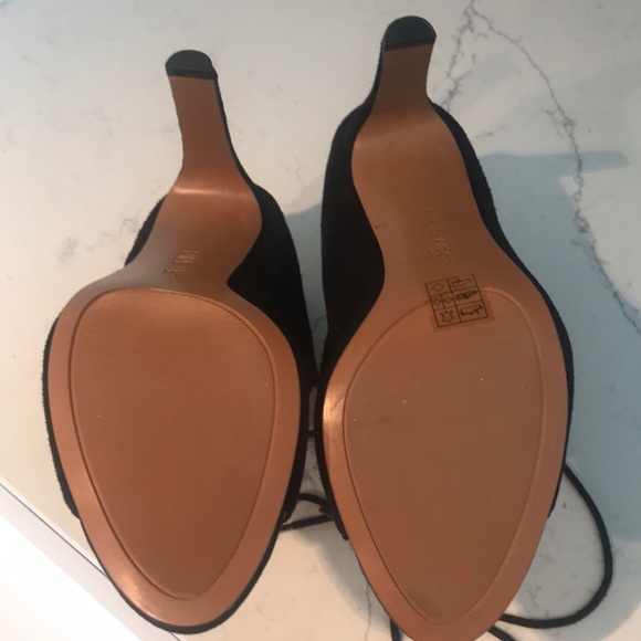 Nine West Black Lace-up Heels - Picture 5 of 5